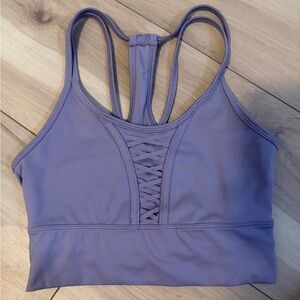 Nike Lavender Sports Bra with Crisscross Detail